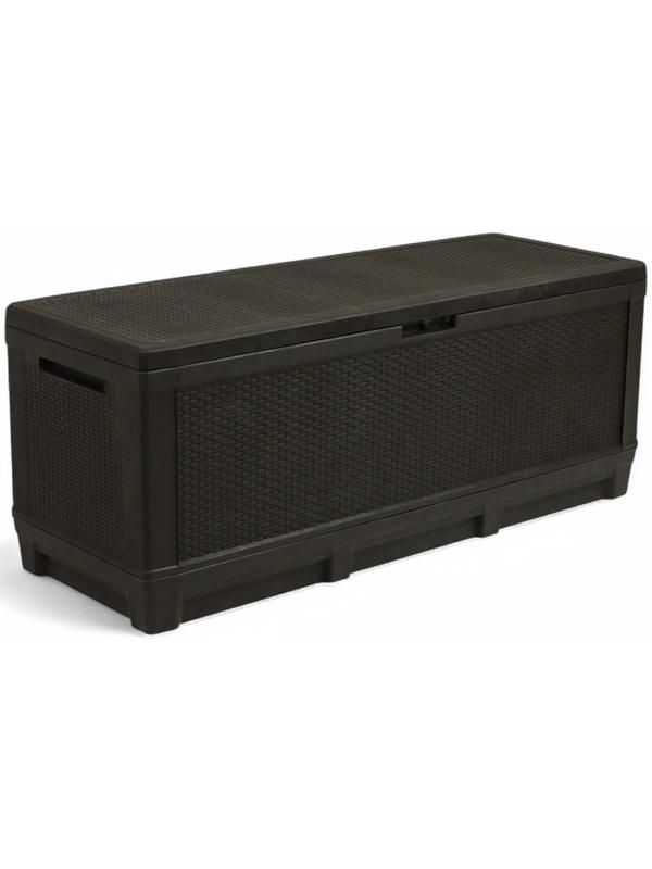 Сундук садовый «Ротанг - плюс», 148.5×54×59.5 см, мокко