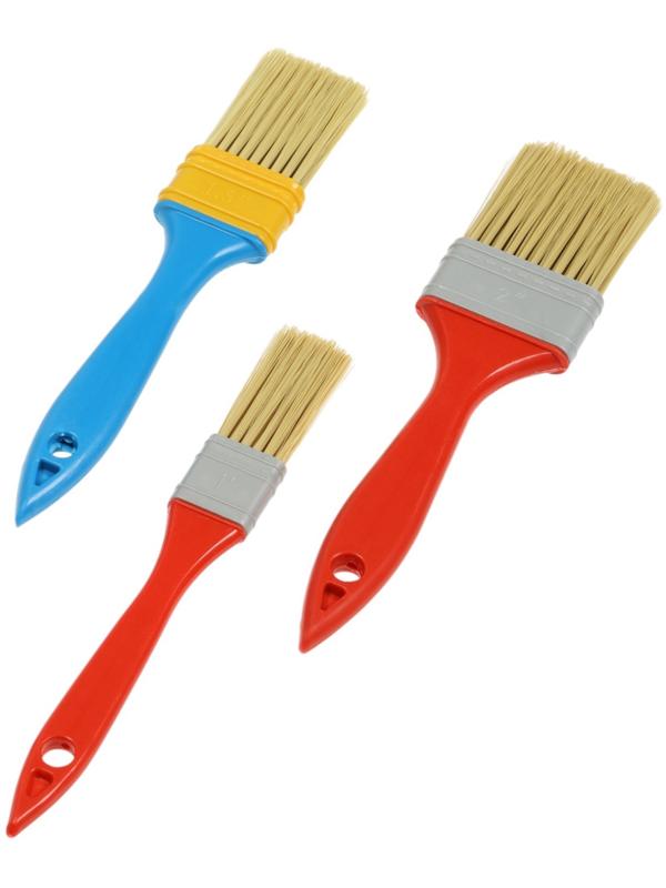 Набор кистей ЛОМ промо, искусственная щетина, пластик. рук, 1-1.5-2