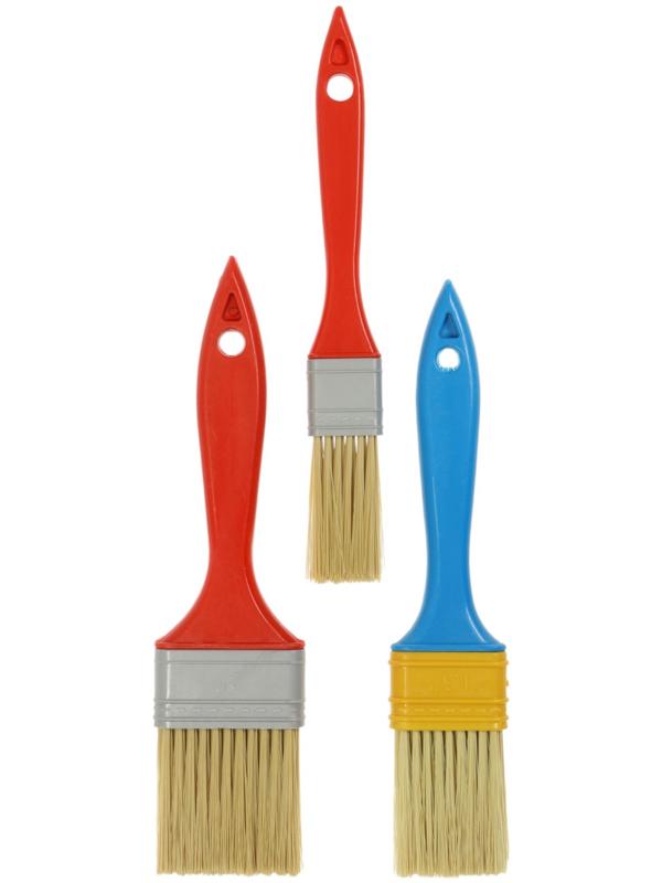 Набор кистей ЛОМ промо, искусственная щетина, пластик. рук, 1-1.5-2