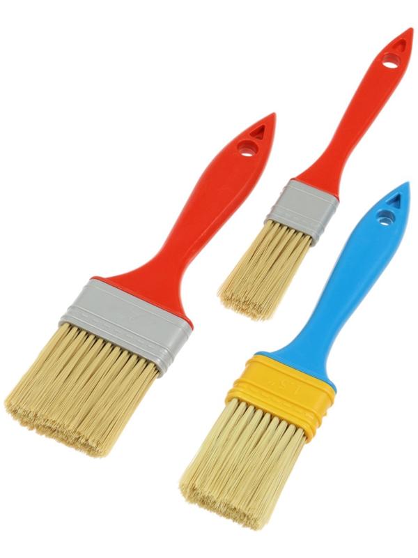 Набор кистей ЛОМ промо, искусственная щетина, пластик. рук, 1-1.5-2