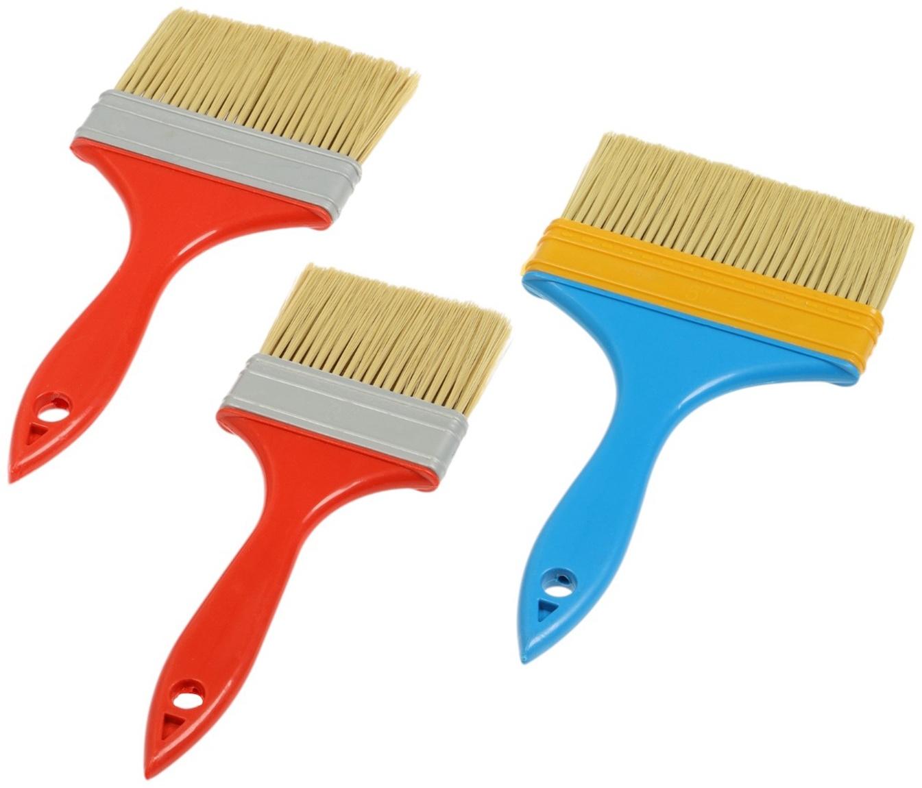 Набор кистей ЛОМ промо, искусственная щетина, пластик. рук. 3-4-5