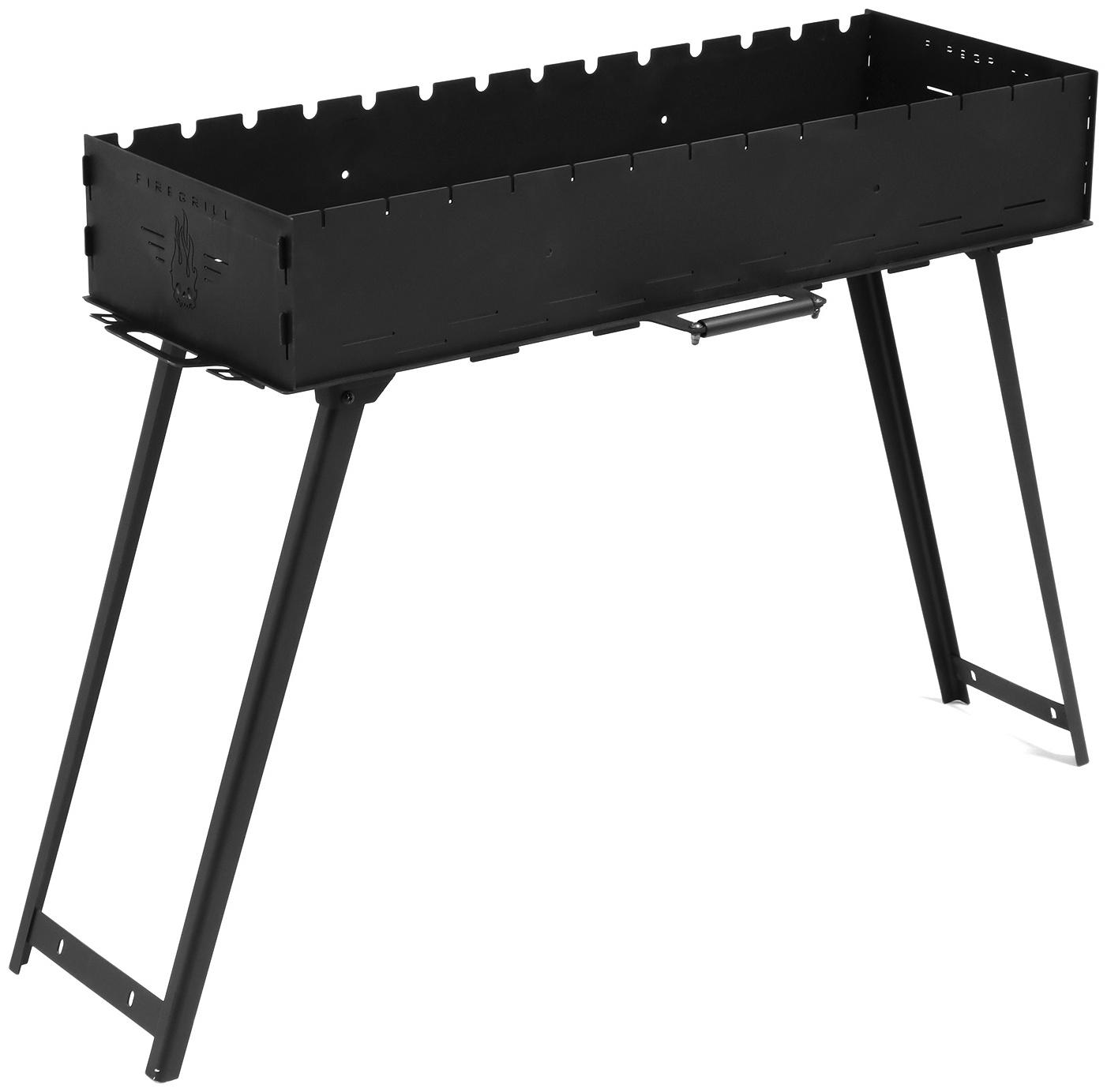 Мангал с ножками FIREGRILL, 94.7×37.5×72.3 см, 2 мм, длина жаровни 85 см