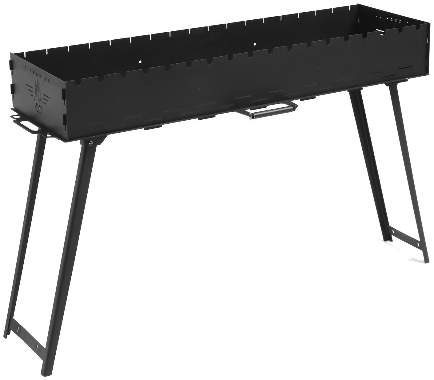 Мангал с ножками FIREGRILL, 114.7×37.5×72.3 см, 2 мм, длина жаровни 105 см