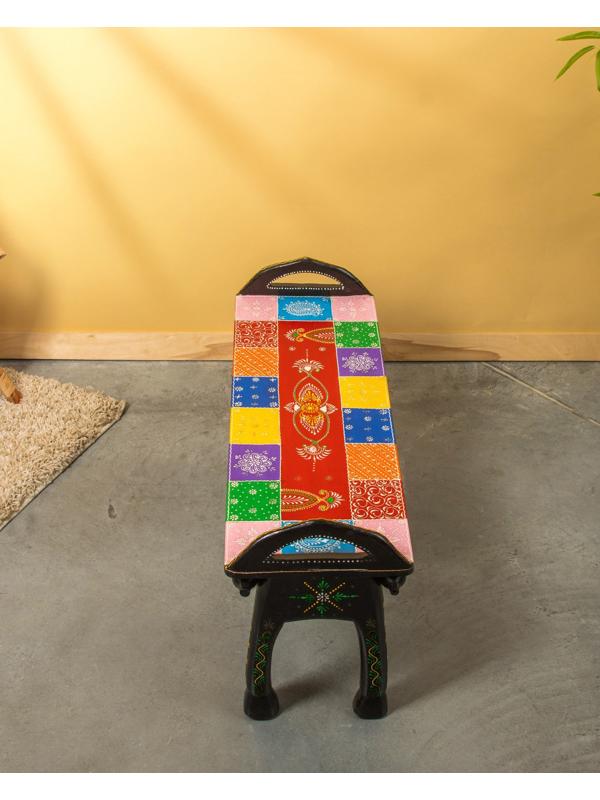 Лавка «Краски Индии», 89×30×45 см, дерево