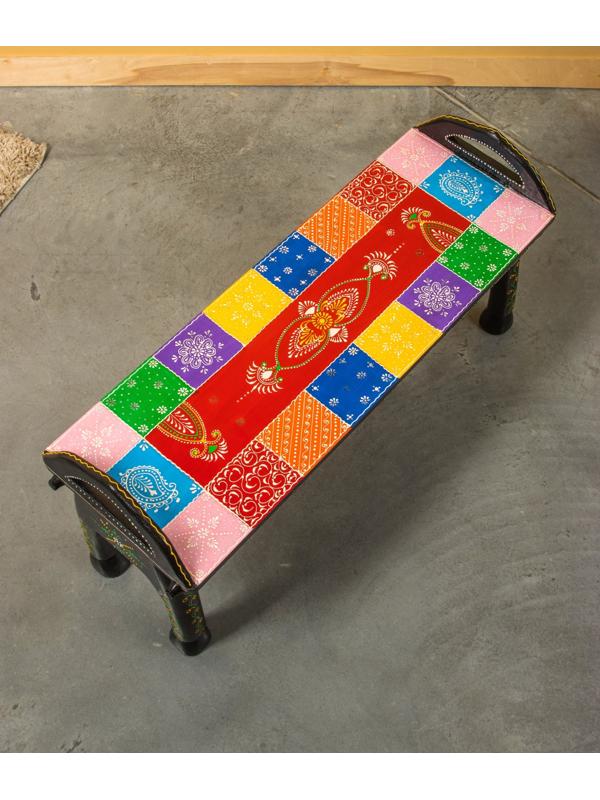 Лавка «Краски Индии», 89×30×45 см, дерево