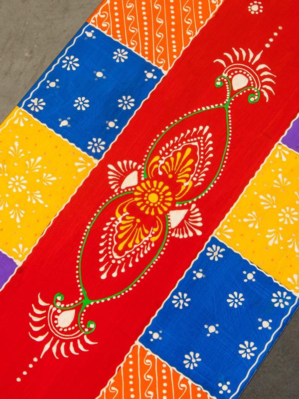 Лавка «Краски Индии», 89×30×45 см, дерево