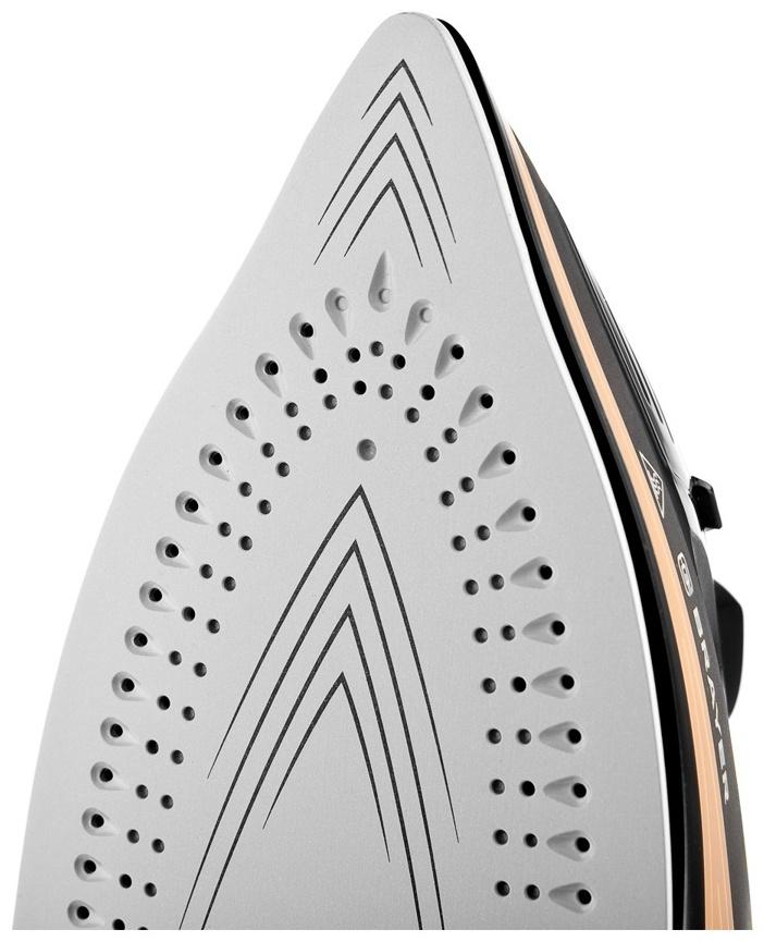 Утюг паровой BRAYER 4010BR, 2400 Вт, керамичекая подошва, 320 мл, беспроводной, коричневый