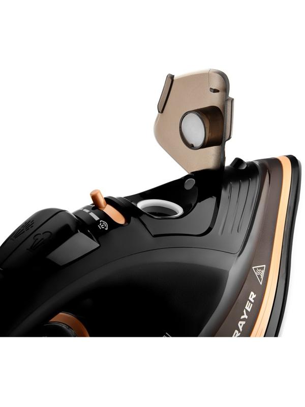 Утюг паровой BRAYER 4010BR, 2400 Вт, керамичекая подошва, 320 мл, беспроводной, коричневый