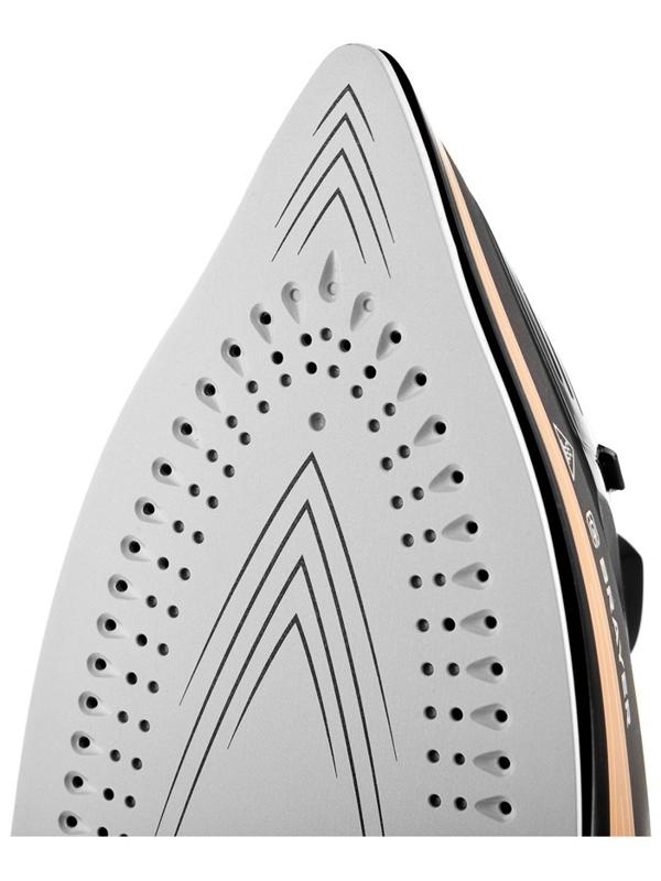 Утюг паровой BRAYER 4010BR, 2400 Вт, керамичекая подошва, 320 мл, беспроводной, коричневый