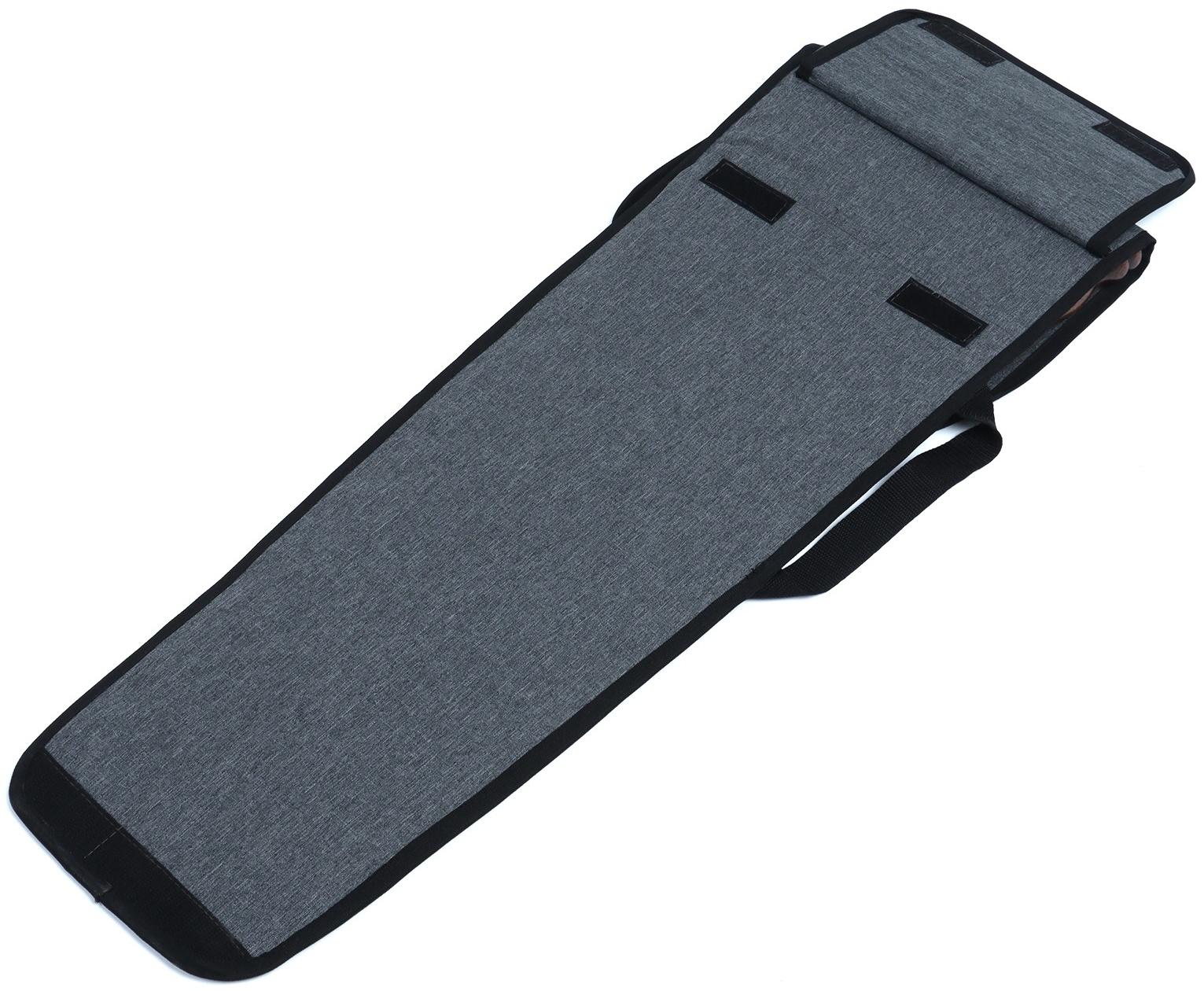 Набор шампуров в колчане, 6 шт., деревянная ручка «Кольцо», 73(50) х 1.2×0.3 см, серый