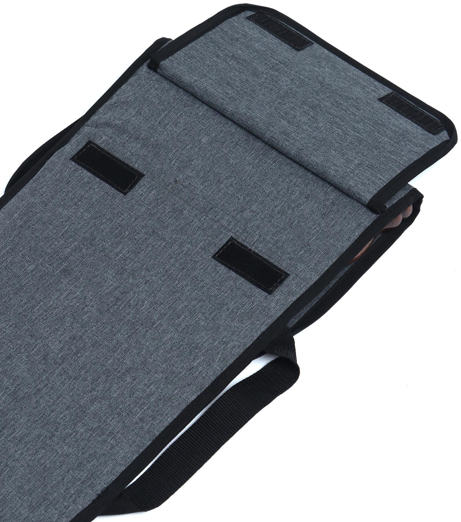 Набор шампуров в колчане, 6 шт., деревянная ручка «Кольцо», 73(50) х 1.2×0.3 см, серый