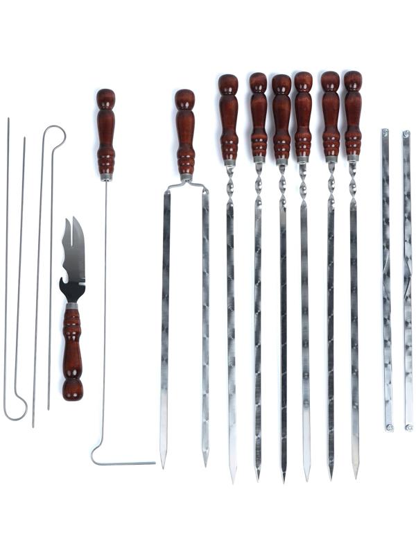 Набор шашлычный в колчане, 11 предметов, цвет камуфляж