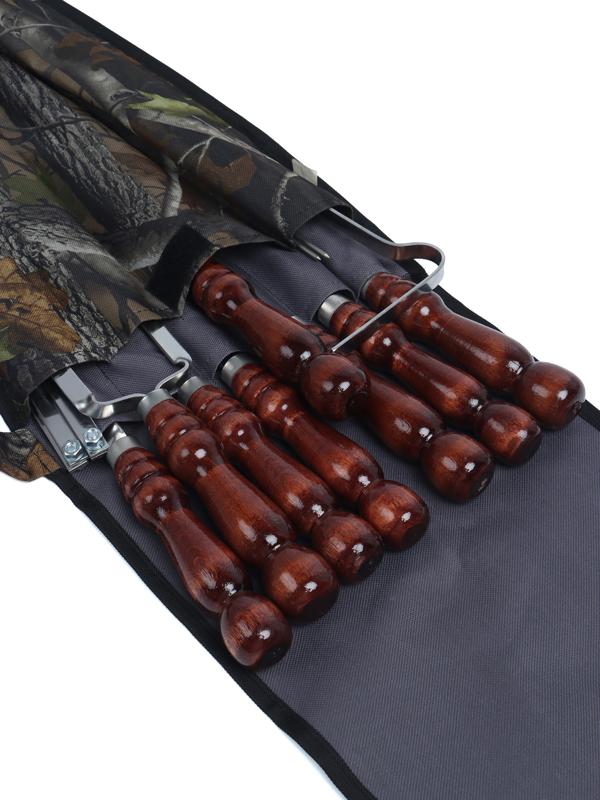 Набор шашлычный в колчане, 11 предметов, цвет камуфляж