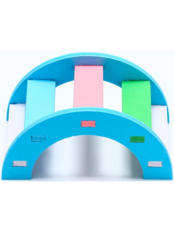 Лесенка для грызунов с цветными ступеньками, синий