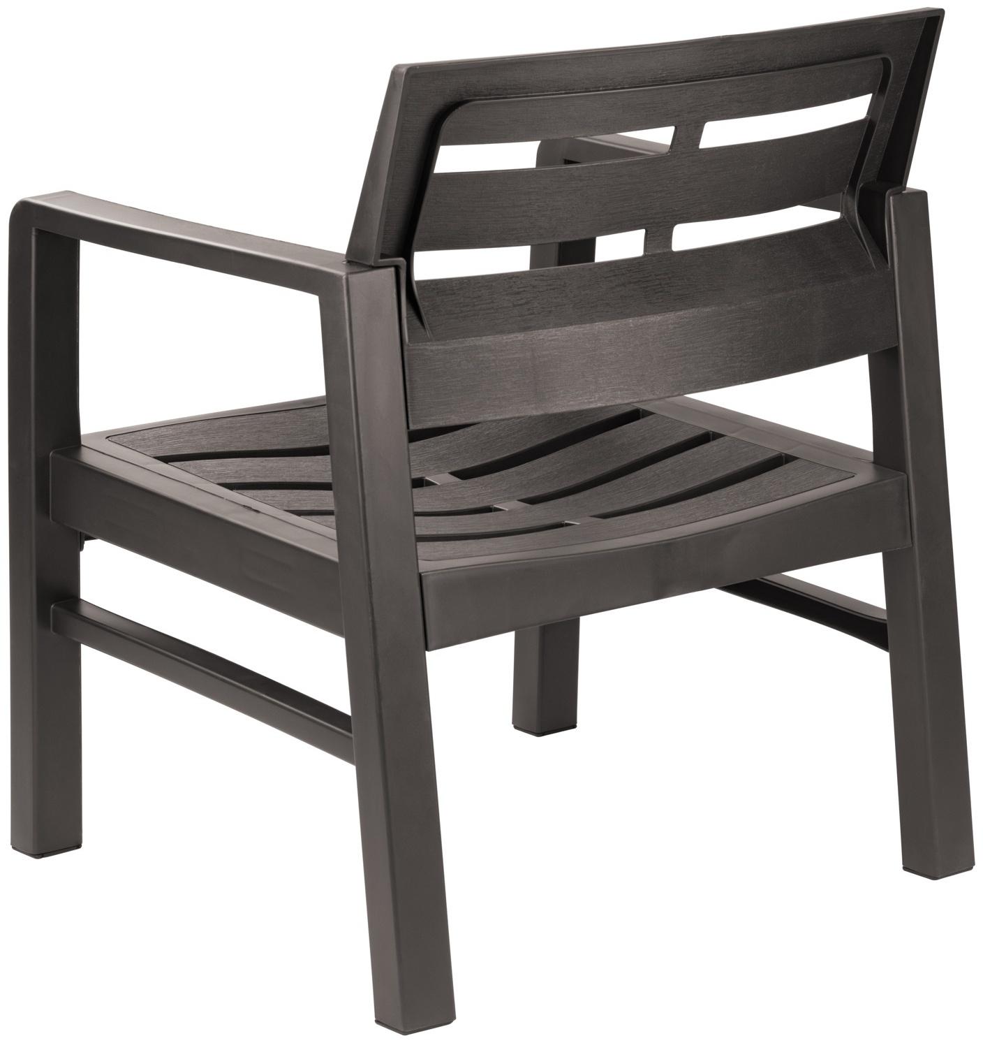 Кресло садовое «Рейки», пластик, 58×62.5×75 см, мокко