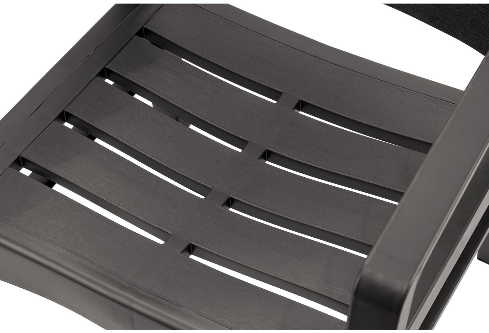 Кресло садовое «Рейки», пластик, 58×62.5×75 см, мокко