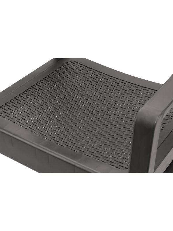 Кресло садовое «Ротанг», пластик, 58×62.5×75 см, мокко