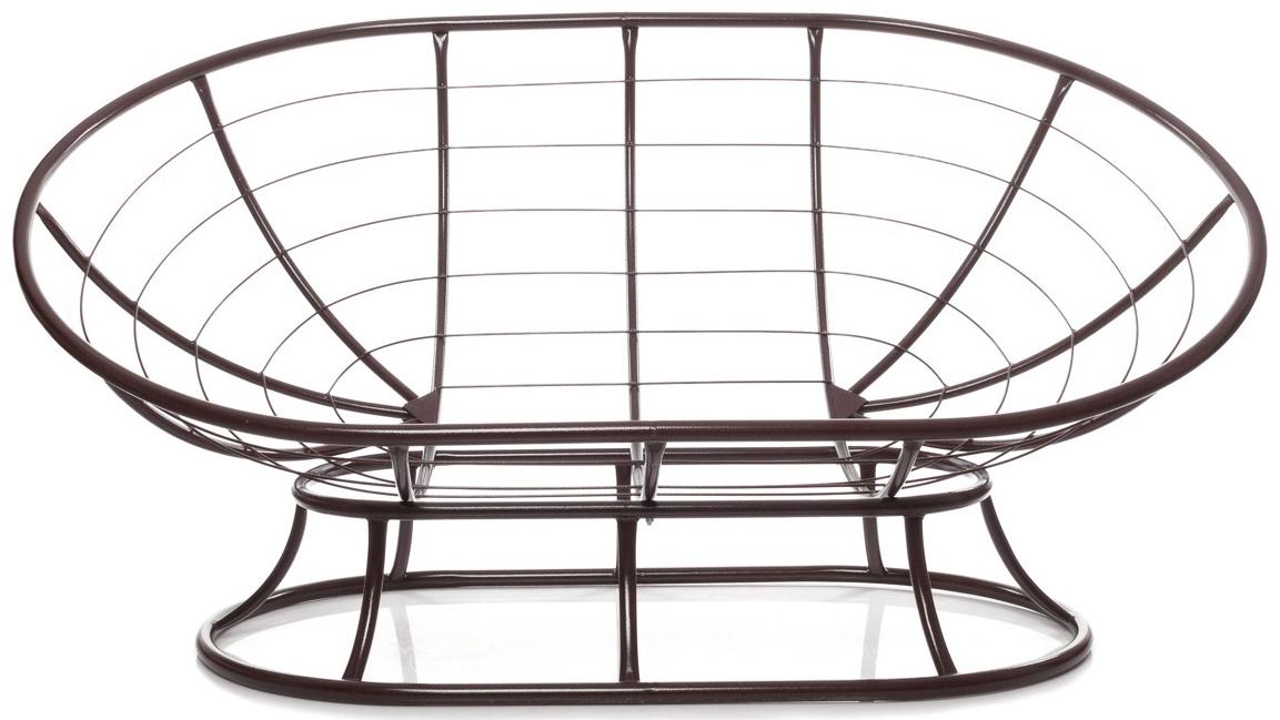 Диван «Мамасан», 164×104×75 см, коричневый, коричневая подушка