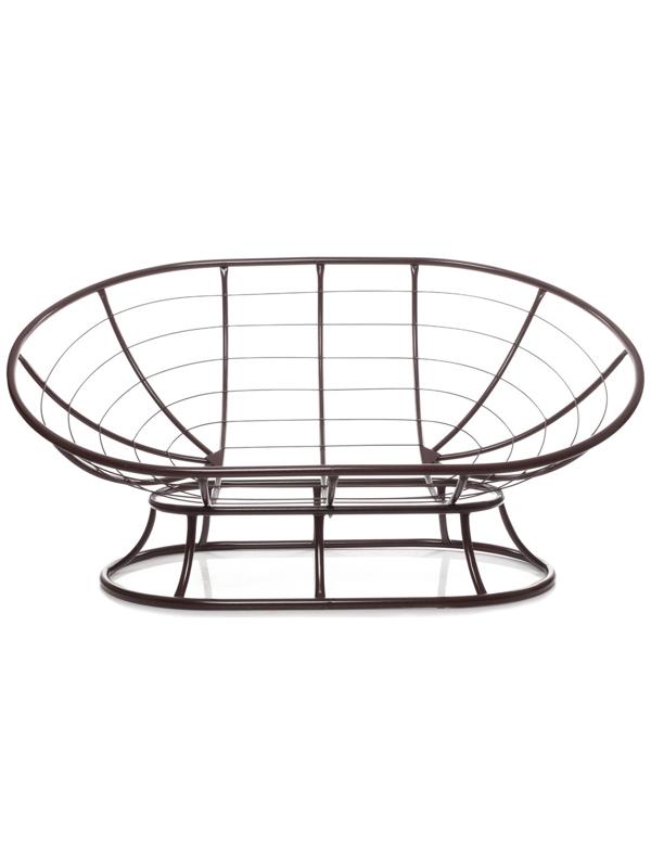 Диван «Мамасан», 164×104×75 см, коричневый, коричневая подушка