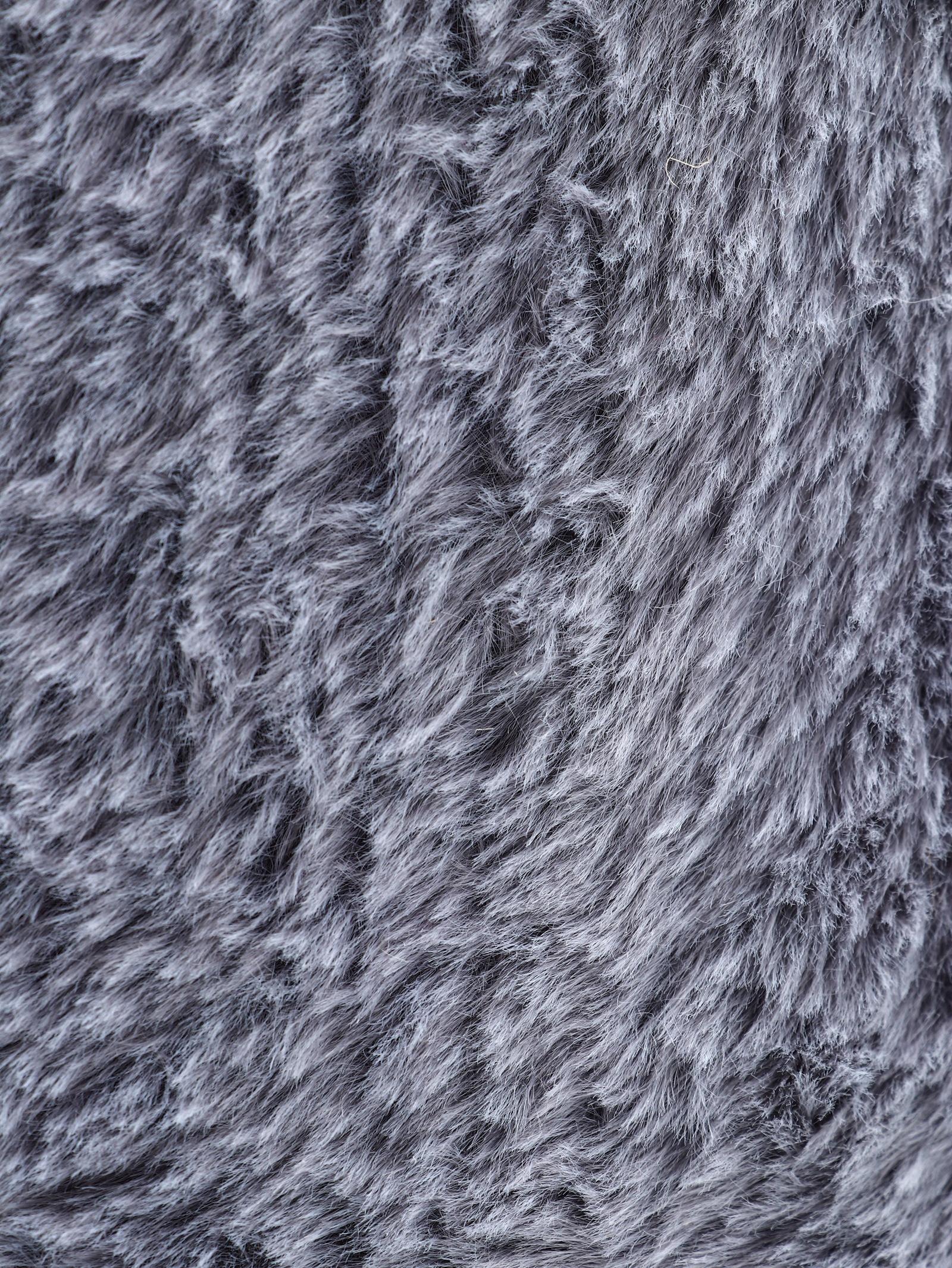 Домик для кошек с когтеточкой, овальной полкой, джут, 51 х 31 х 87 см, серый