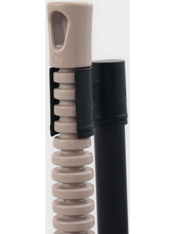 Щётка с совком для уборки «Ленивка», 19.5×25×90 см, капучино