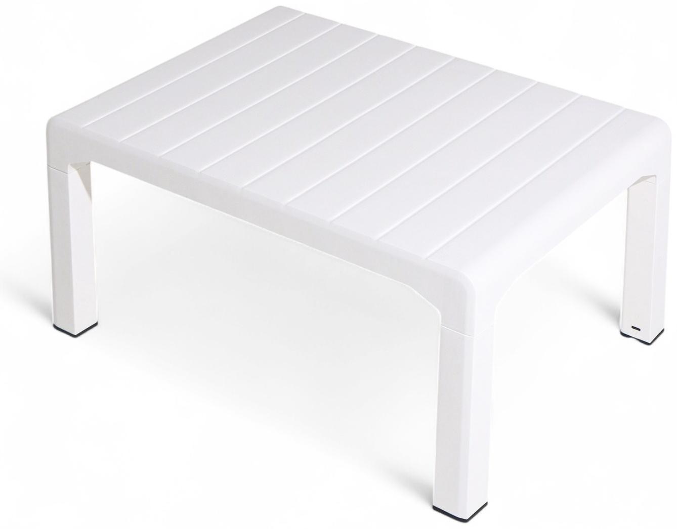 Набор садовой мебели «Евпатория»: 2 кресла 66×65×79 см, стол 79×55×38 см, диван 124×65×79 см, белый