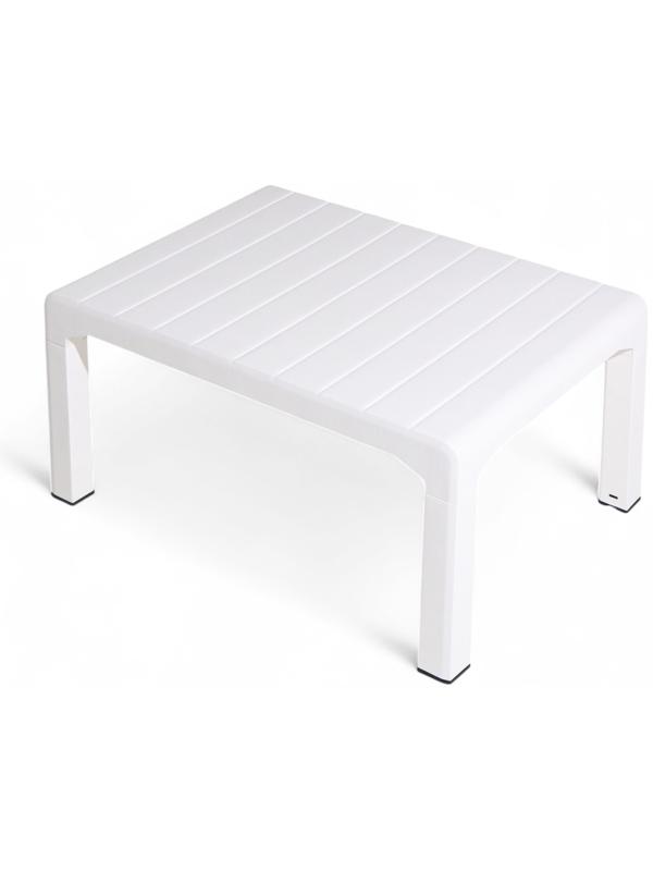 Набор садовой мебели «Евпатория»: 2 кресла 66×65×79 см, стол 79×55×38 см, диван 124×65×79 см, белый