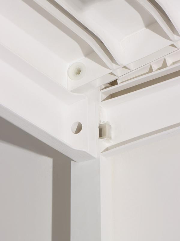 Набор садовой мебели «Евпатория»: 2 кресла 66×65×79 см, стол 79×55×38 см, диван 124×65×79 см, белый