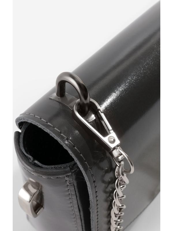 Крепления для ручек на сумку, металлические, 1.8×1.5×0.5 см, 2 шт., 4 винта, цвет чёрный никель