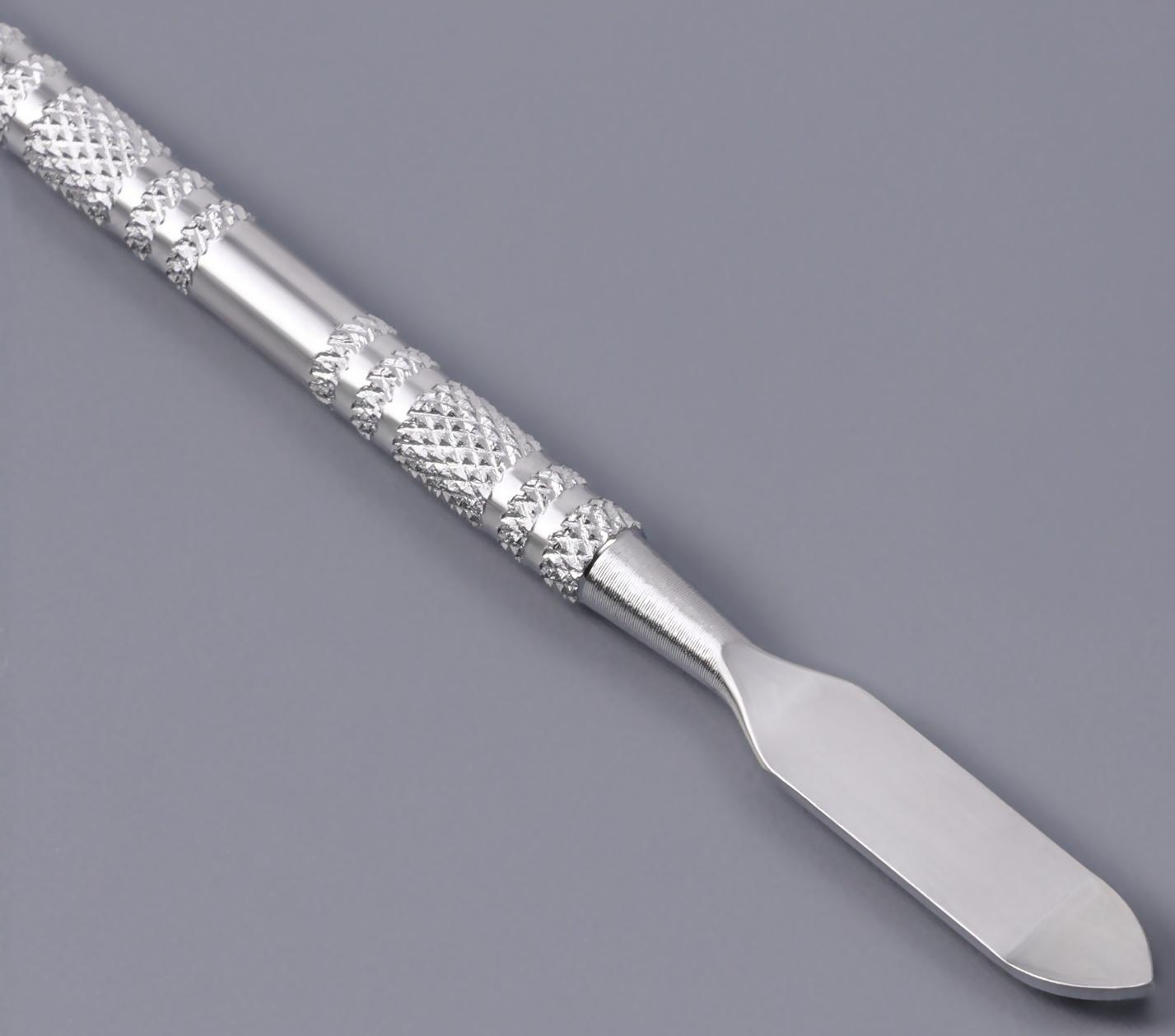 Набор для макияжа, 2 предмета: палитра, спатула, цвет серебристый