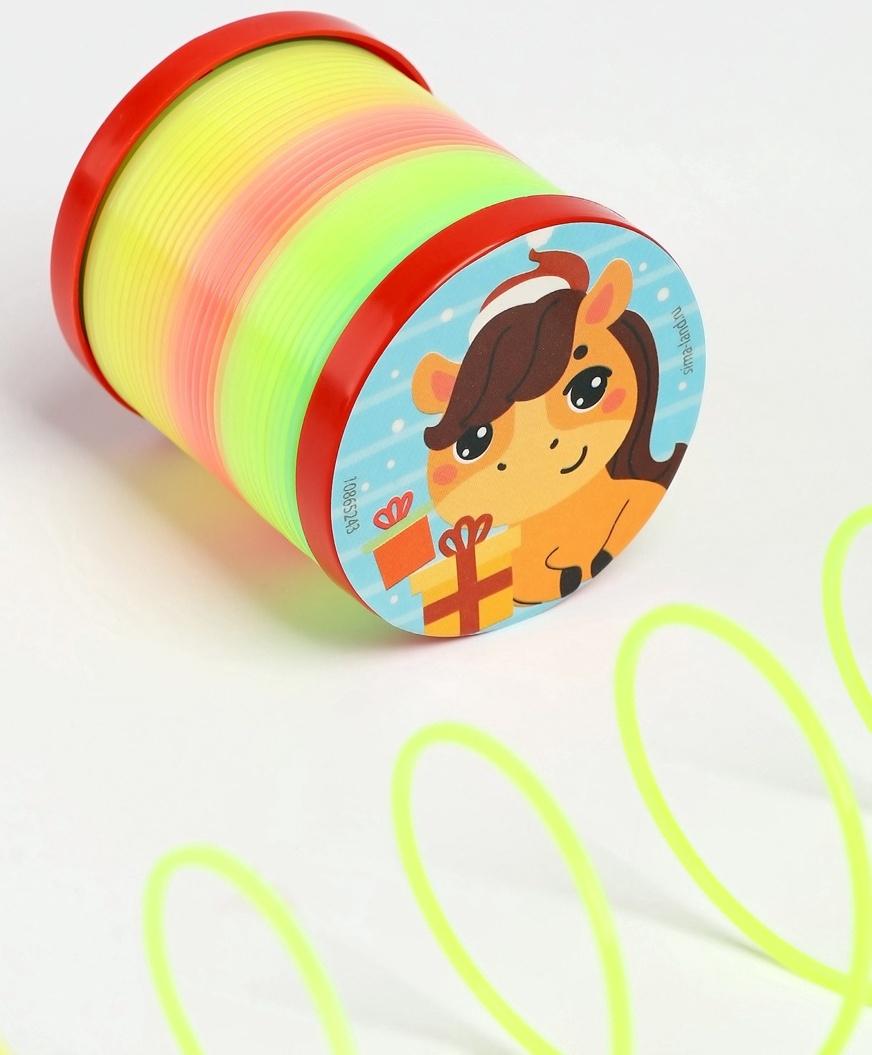 Пружинка радуга «Весёлая лошадь», d=5 см, МИКС