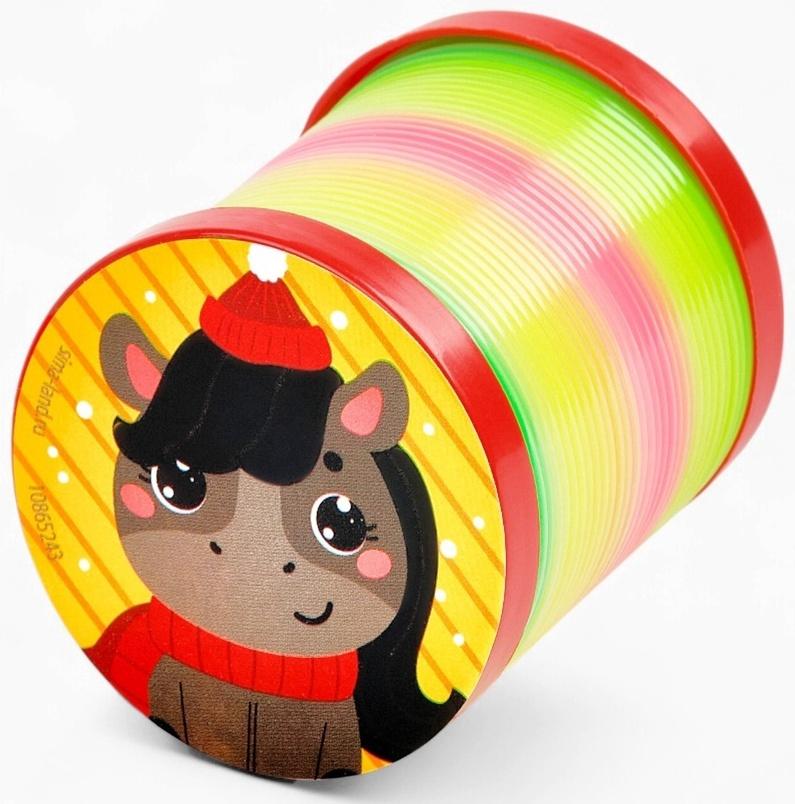 Пружинка радуга «Весёлая лошадь», d=5 см, МИКС