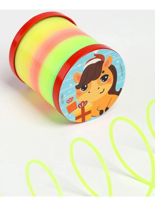 Пружинка радуга «Весёлая лошадь», d=5 см, МИКС