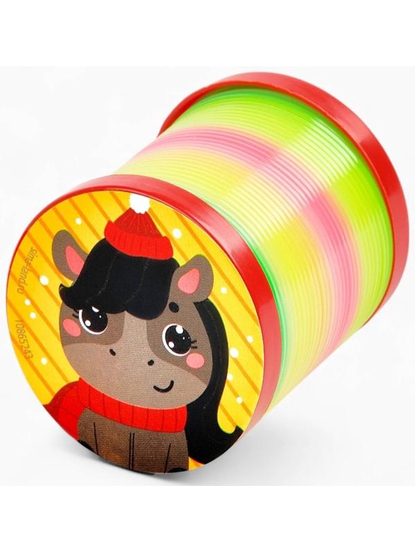 Пружинка радуга «Весёлая лошадь», d=5 см, МИКС