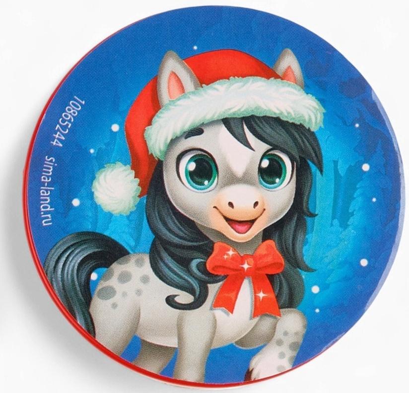 Пружинка радуга «Новогодняя лошадь», d=5 см, МИКС