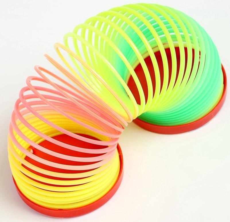 Пружинка радуга «Новогодняя лошадь», d=5 см, МИКС