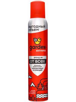 Аэрозоль от всех летающих кровососущих насекомых и клещей Gardex Extreme, 200 мл