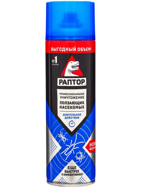 Раптор Аэрозоль Новая формула от ползающих насекомых 455 мл (6)