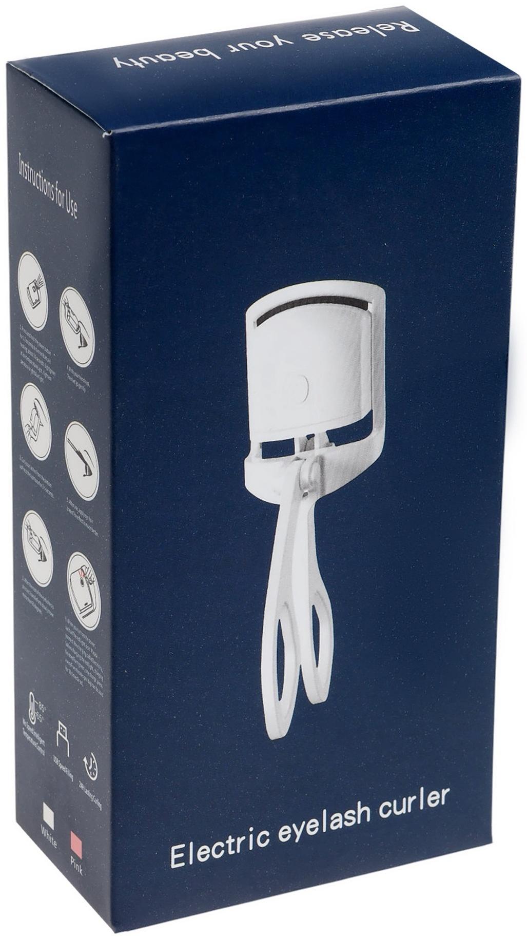 Керлер для ресниц LW-05, электрический, с нагревом, от АКБ, белый