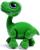 Робот - питомец «Динозавр» (В ПАКЕТЕ), интерактивный: реагирует на голос, звук, свет, на батарейках, зелёный