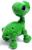 Робот - питомец «Динозавр» (В ПАКЕТЕ), интерактивный: реагирует на голос, звук, свет, на батарейках, зелёный