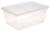 Ящик пластиковый для хранения, с крышкой, объём — 16 л, прозрачно-матовый