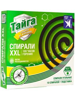 Спирали от комаров «Тайга», ХХL, угольные 10 шт. в упаковке