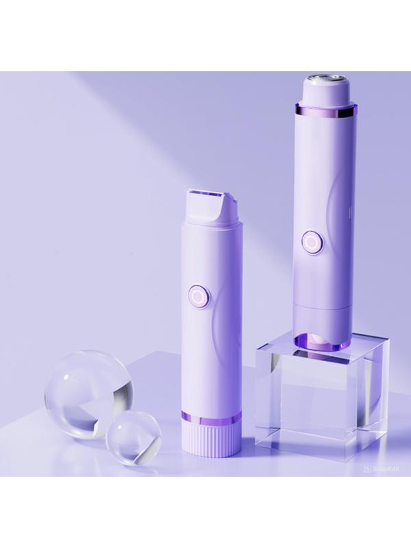 Триммер LTRI-26, женский, 2 насадки, от АКБ, сиреневый