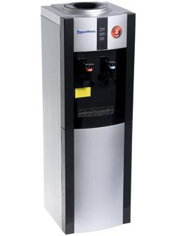 Кулер для воды AquaWork AW 16LDR, 700 Вт, нагрев, охлаждение до 12º С, 2 крана, серебристо-чёрный