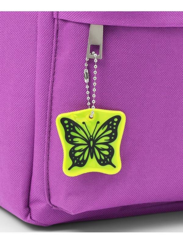 Светоотражающий элемент «Бабочка», двусторонний, 4.8×4.6 см, салатовый