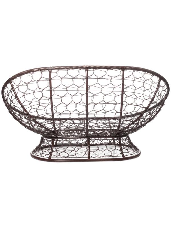 Диван «Мамасан» с искусственным ротангом, 164×104×75 см, коричневый, коричневая подушка