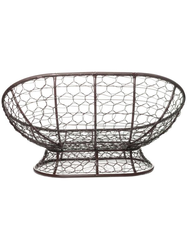 Диван «Мамасан» с искусственным ротангом, 164×104×75 см, коричневый, красная подушка