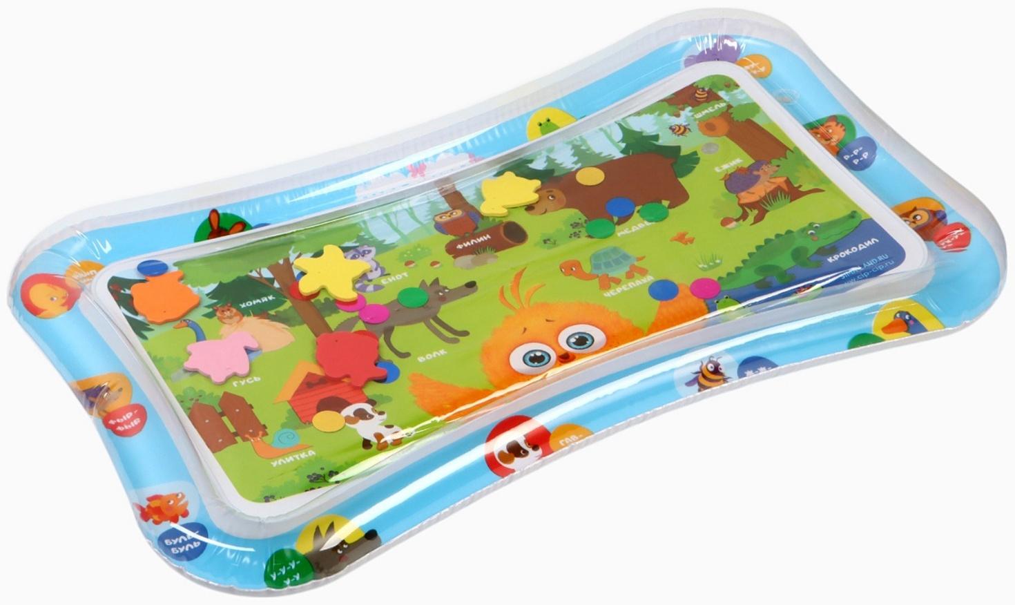 Развивающий водный коврик «Животные», 80×50 см, ЦЫП-ЦЫП