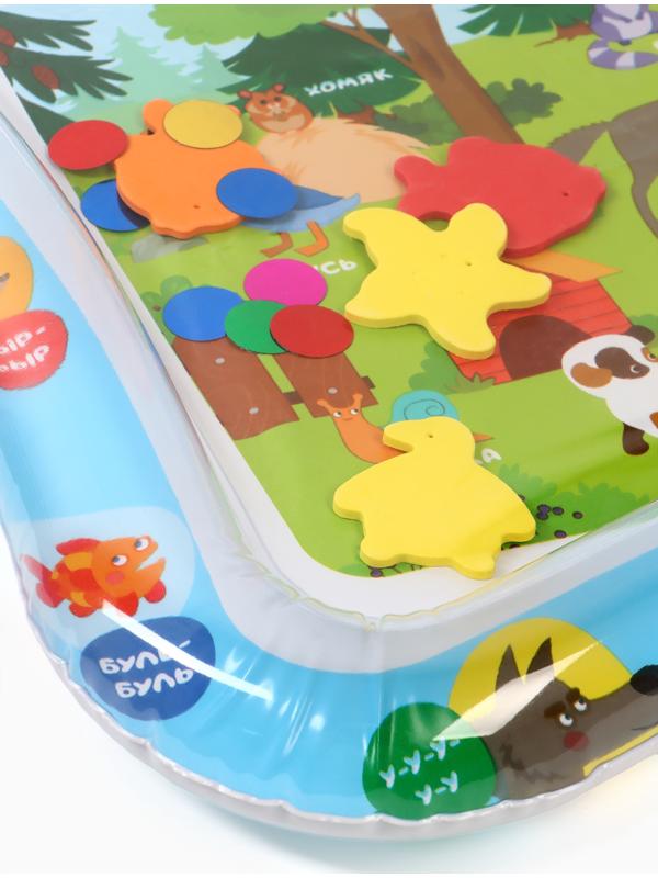 Развивающий водный коврик «Животные», 80×50 см, ЦЫП-ЦЫП